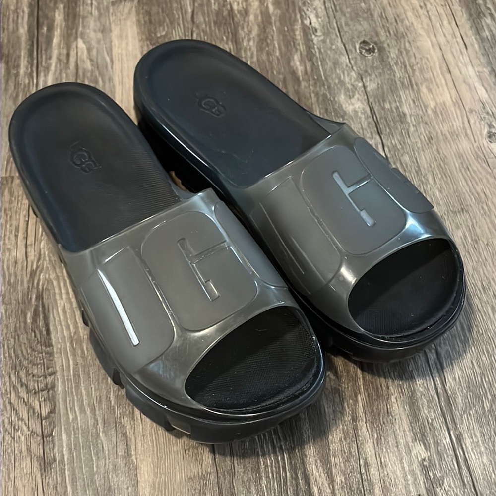 UGG Gray Slide Sandals Size 8B